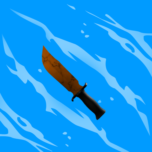 Orange Marble Knife